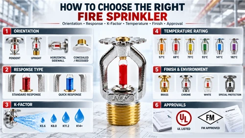 How to Choose Fire Sprinkler Heads: Type, K-Factor, Temperature Rating and Ap...