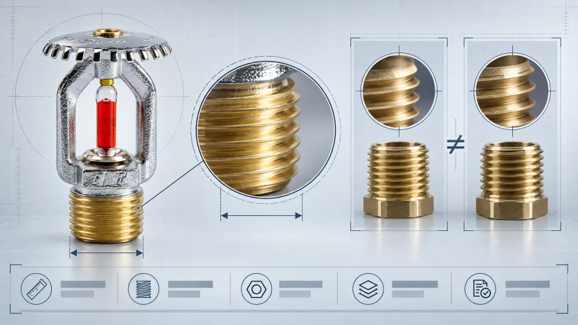 Fire Sprinkler Thread Size: What Buyers Need to Check